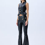 FW25-T-1012-Black-36 raisa_vanessa black-leather-stretchy-vest-with-gold-buttons