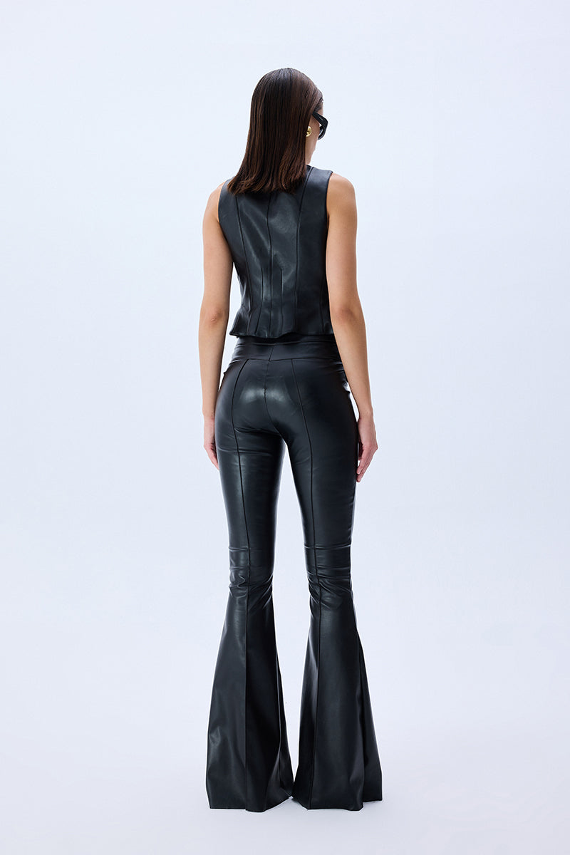 FW25-T-1012-Black-38 raisa_vanessa black-leather-stretchy-vest-with-gold-buttons