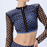 FW25-T-1018-Multicolor-40 raisa_vanessa brown-sequined-net-jacket-with-denim-lining-and-gold-zipper