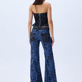 leopard-velvet-printed-denim-corset raisa_vanessa leopard-velvet-printed-denim-corset