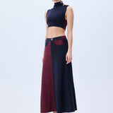 FW25-T-1024-Navy-36 raisa_vanessa navy-burgundy-knitted-stretch-halter-neck-crop-top