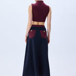 FW25-S-1011-Navy-40 raisa_vanessa navy-burgundy-knitted-stretchy-skirt
