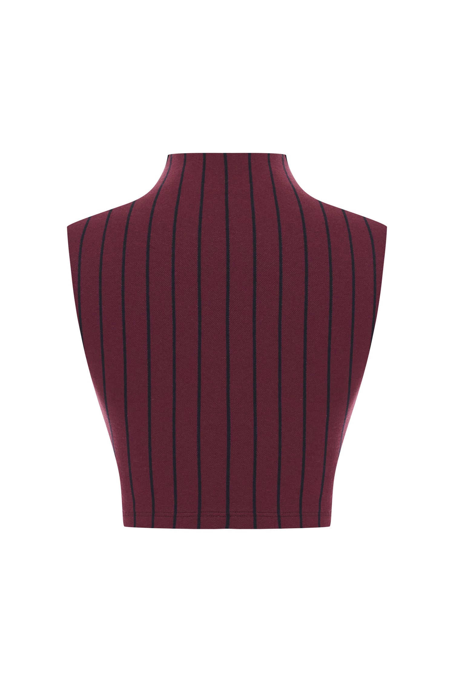 navy-burgundy-knitted-stretch-halter-neck-crop-top raisa_vanessa navy-burgundy-knitted-stretch-halter-neck-crop-top