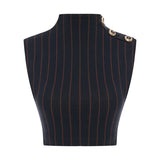 FW25-T-1024-Navy-44 raisa_vanessa navy-burgundy-knitted-stretch-halter-neck-crop-top