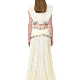 Fur Top With Crystal Accessory Detail
