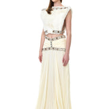 Fur Top With Crystal Accessory Detail