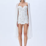 HC25-D-1005-White-34 raisa_vanessa crystal-chain-and-flower-embroidered-lace-mini-dress-with-chiffon-pleated-crystal-chain-with-cape