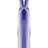 White And Blue Gradient Tulle V-Neck Midi Dress With Stick Stones And Slit