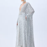 HC25-T-1001-Silver-36 raisa_vanessa chiffon-silver-fully-sequined-kaftan-with-crystal-belt