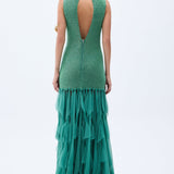 SS25-D-1024-green-40 raisa_vanessa green-sequined-net-gown-with-stone-embellished-laser-cut-fringes