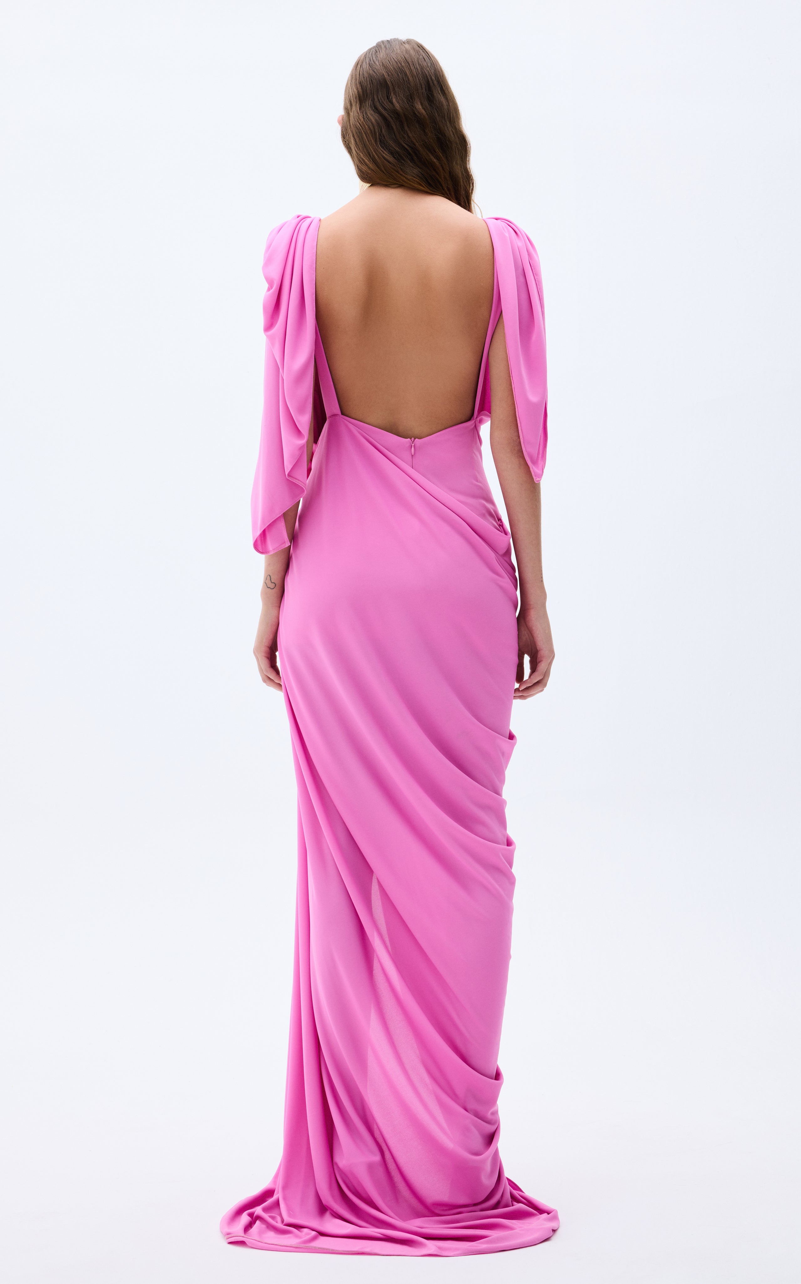 SS25-D-1029-pink-38 raisa_vanessa pink-maxi-dress-with-slit-red-rope-detail-on-shoulders