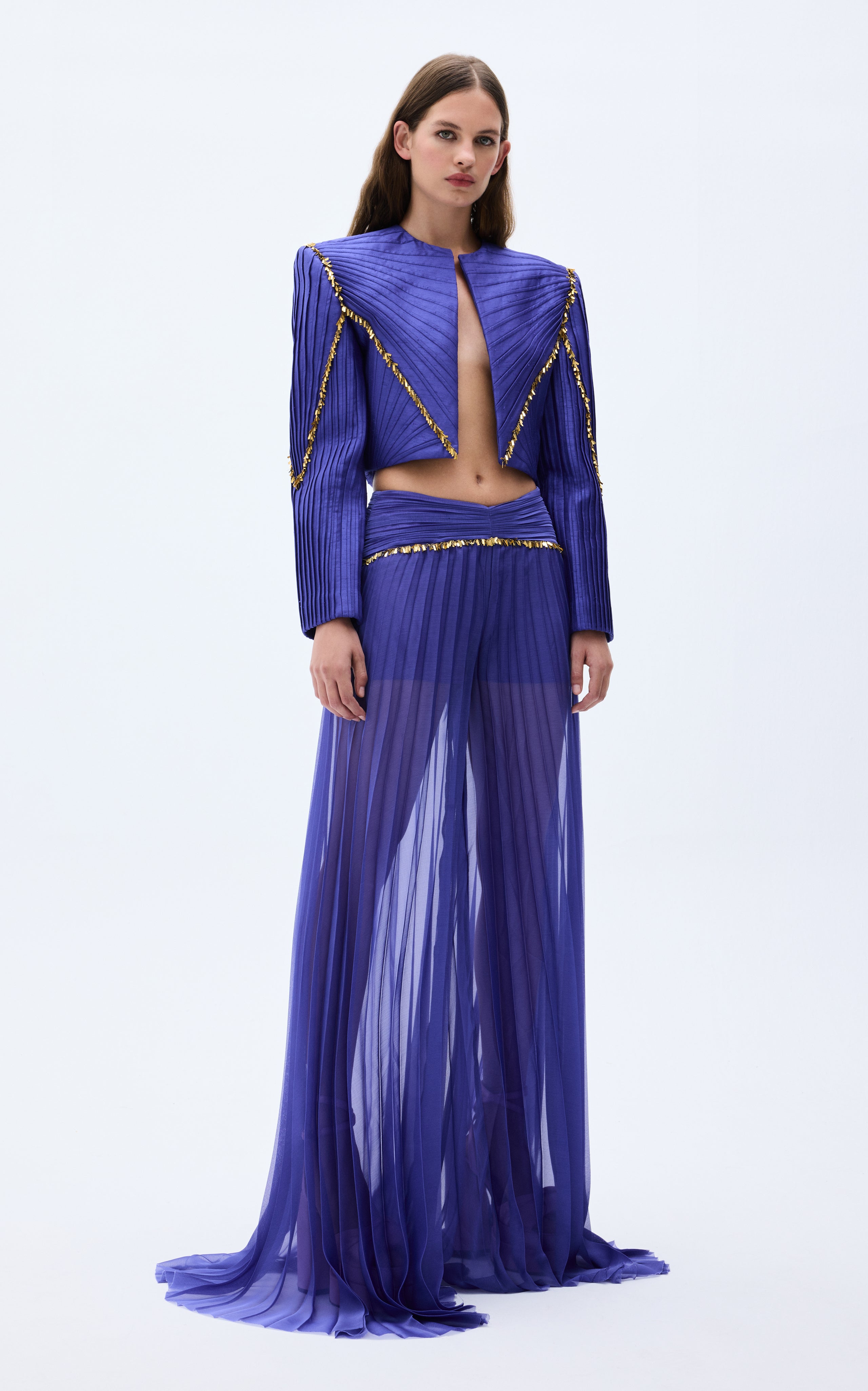 SS25-J-1001-purple-36 raisa_vanessa shantung-jacket-with-nervure-sewing-gold-chain-detail