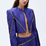SS25-J-1001-purple-38 raisa_vanessa shantung-jacket-with-nervure-sewing-gold-chain-detail