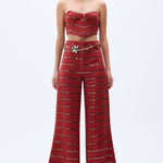 SS25-T-1008-brick-34 raisa_vanessa brick-linen-corset-top-with-sequined-stripes