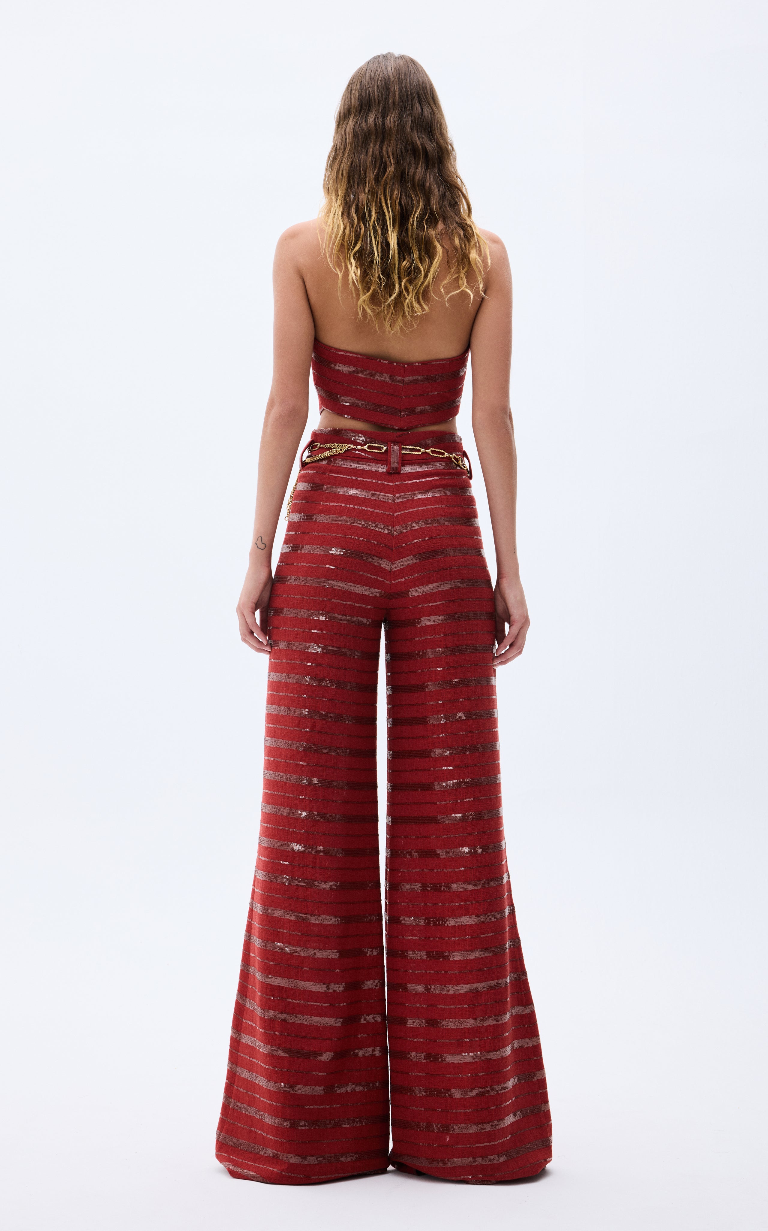SS25-T-1008-brick-44 raisa_vanessa brick-linen-corset-top-with-sequined-stripes