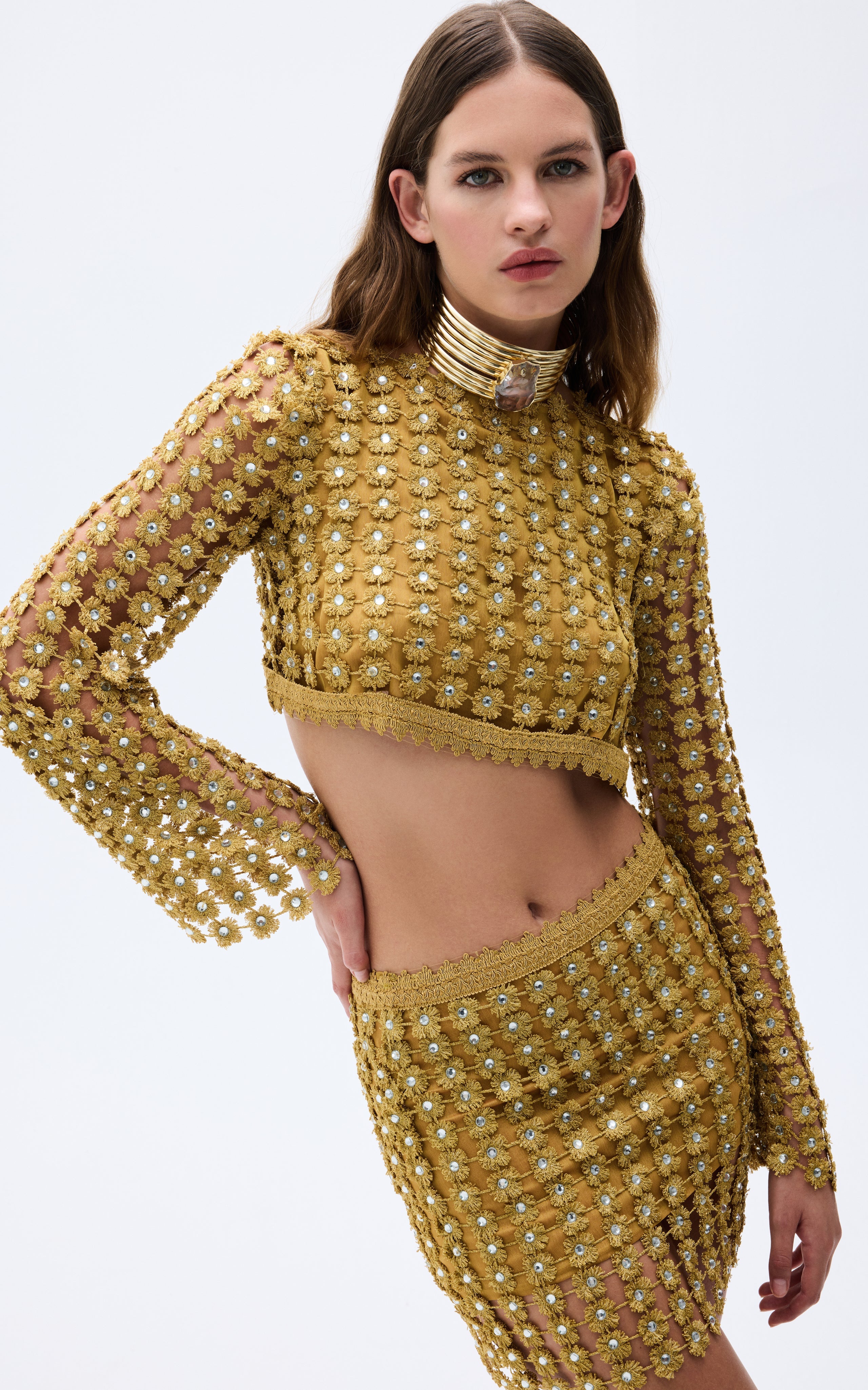 SS25-T-1013-gold-38 raisa_vanessa gold-flower-embroidered-crystal-detailed-crop-top-with-long-sleeves