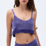 SS25-T-1020-purple-38 raisa_vanessa sequined-net-crop-top-with-handmade-silk-fringes