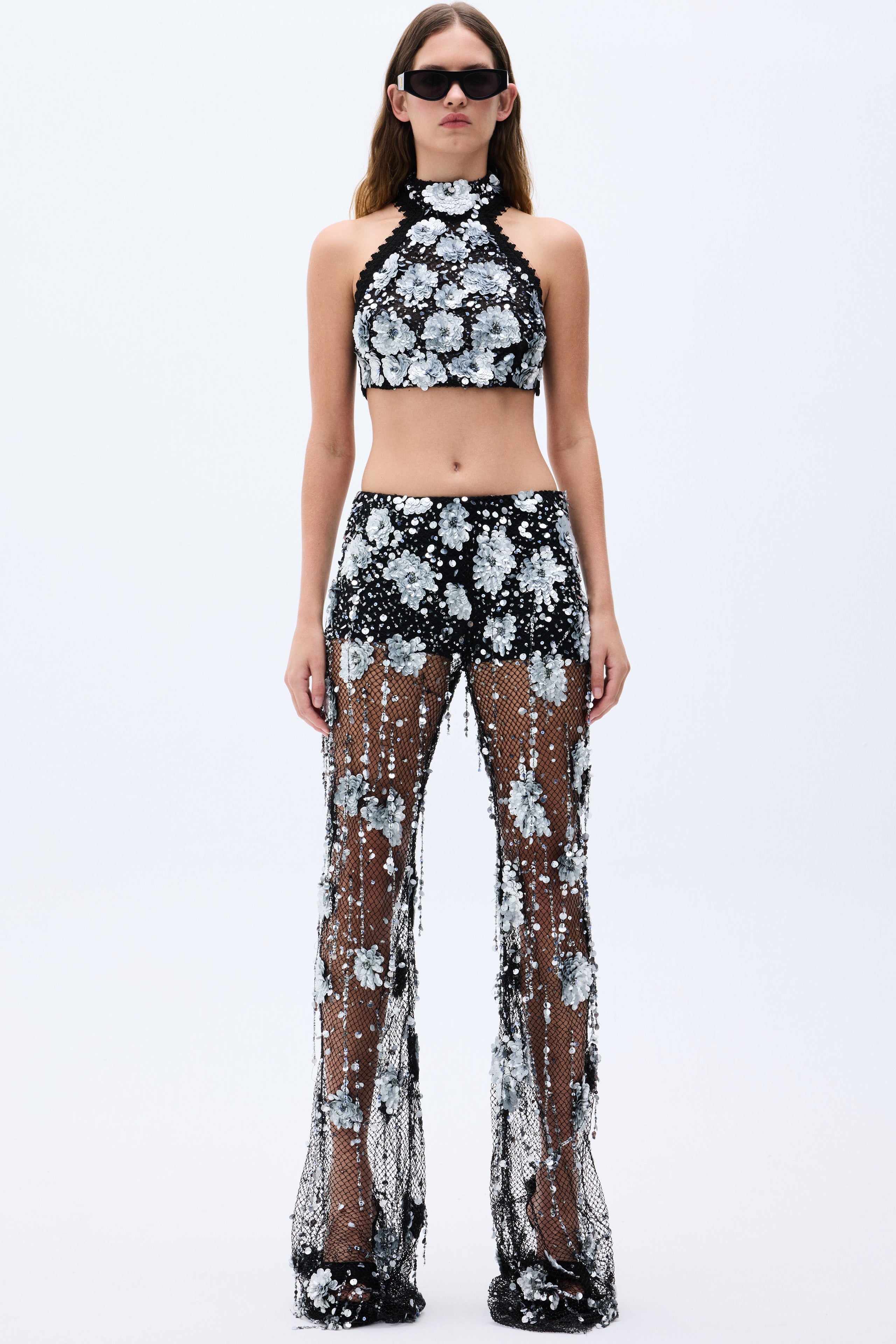 SS25-T-1025-black-34 raisa_vanessa flower-shaped-sequin-embroidered-black-net-crop-top