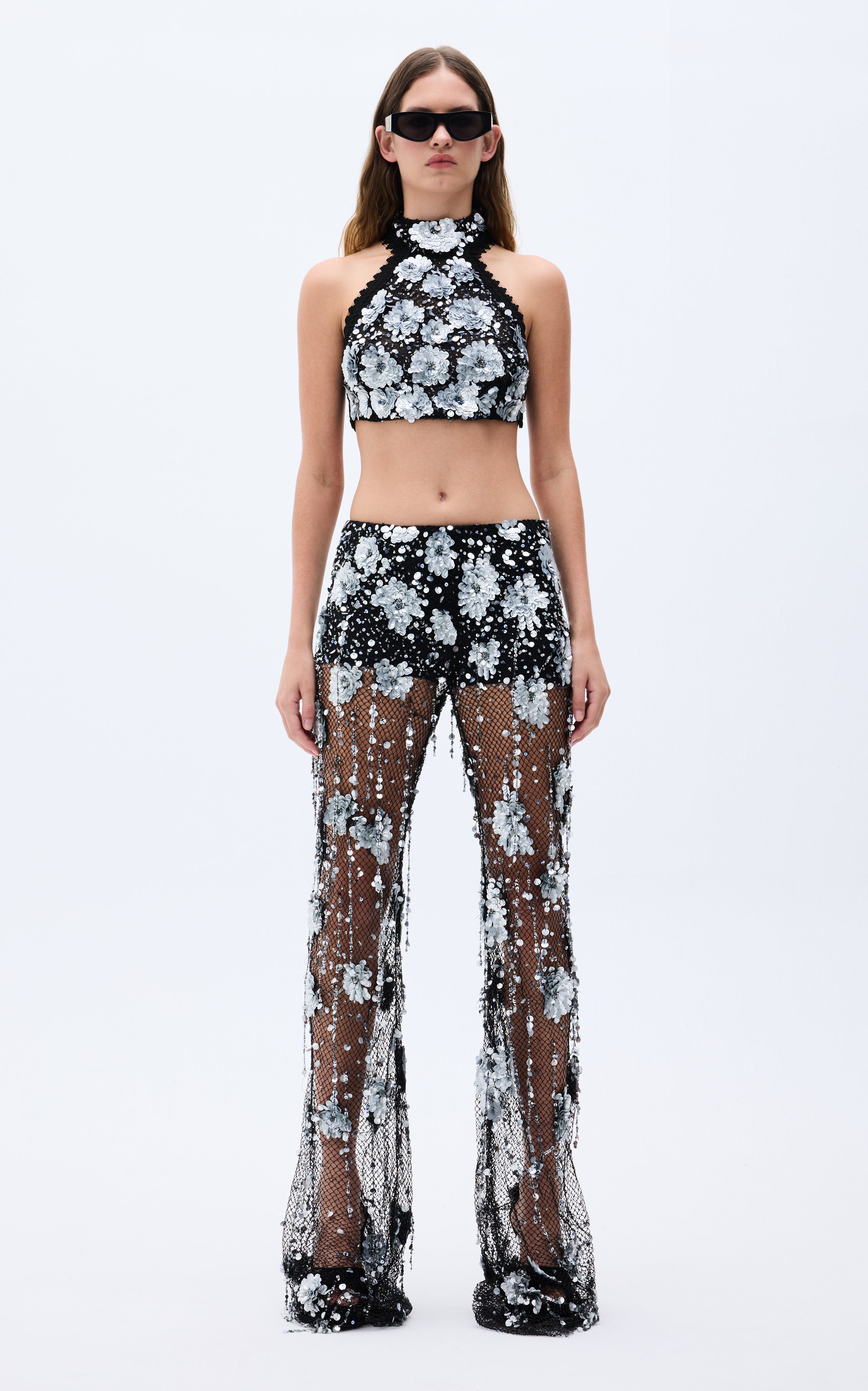 SS25-T-1025-black-34 raisa_vanessa flower-shaped-sequin-embroidered-black-net-crop-top