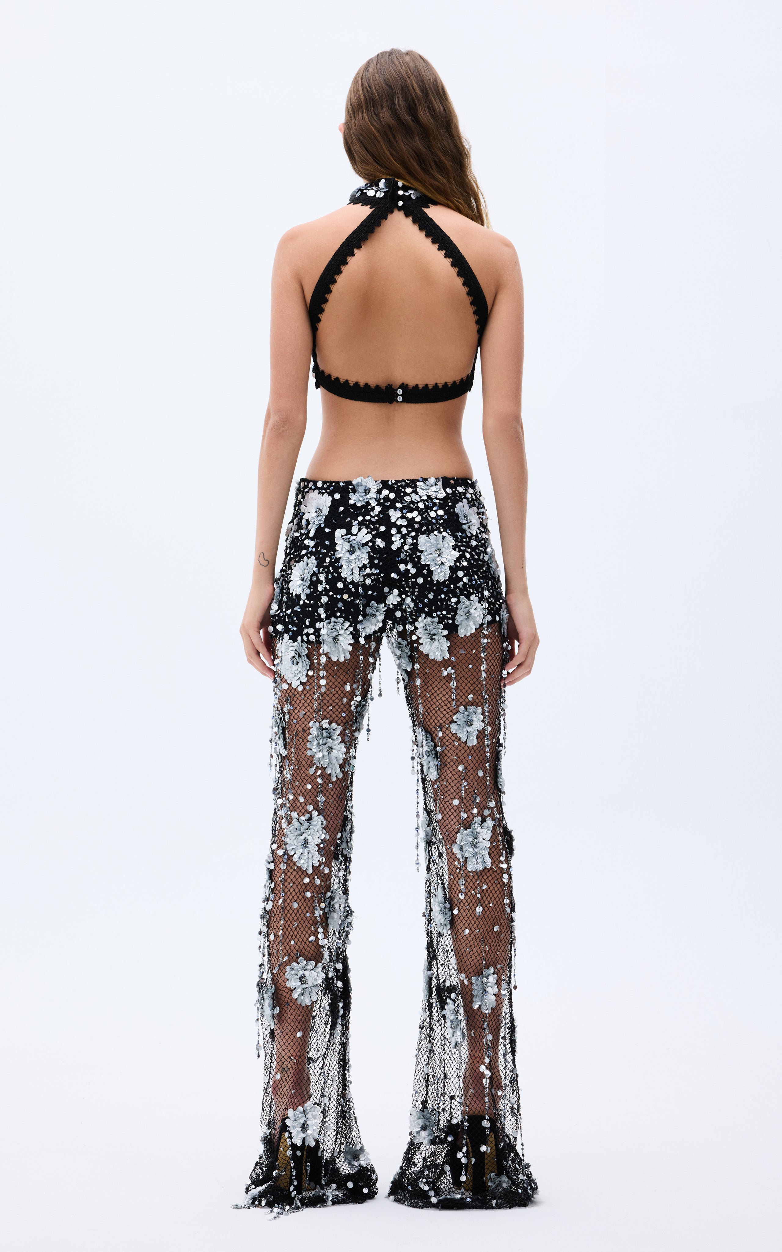 SS25-P-1015-black-42 raisa_vanessa flower-shaped-sequin-embroidered-black-net-flare-pants