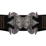 Black Silk Velvet Dragon Belt