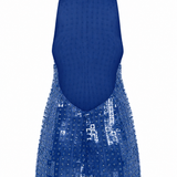 Sequined Halter Neck Mini Dress