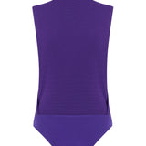 Knitted High Neck Purple Body