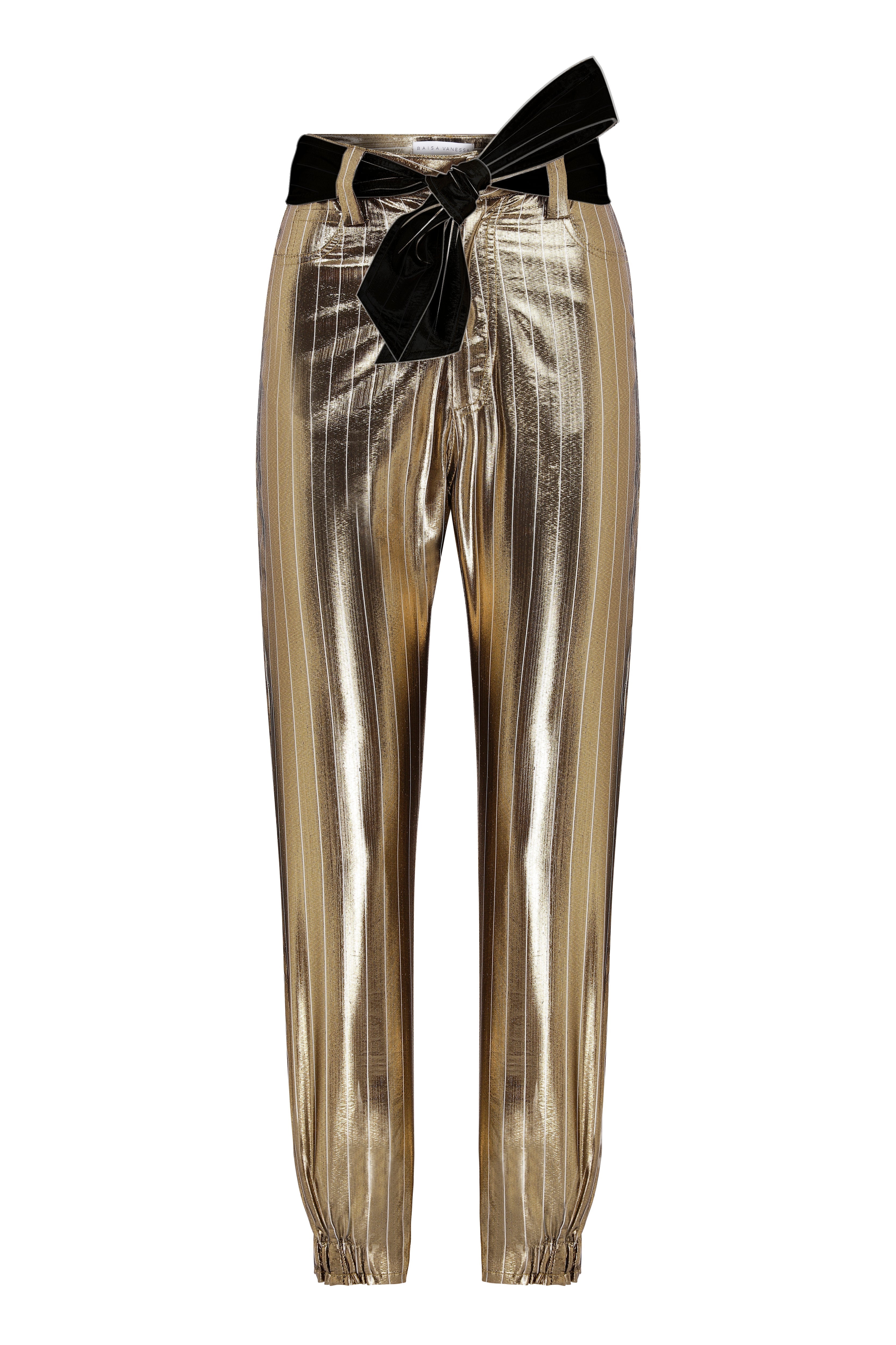 PF20-P-1052-Gold-36 raisa_vanessa jogger-pants-with-velvet-ribbon-belt