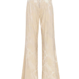 High Waist Jaquard Straight Cut Pants