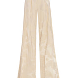 High Waist Jaquard Straight Cut Pants