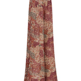 High Waist Ethnic Patterned Straight Cut Pants