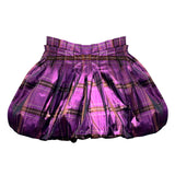 Purple Ecose Taffeta Mini Puffy Skirt