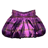 Purple Ecose Taffeta Mini Puffy Skirt