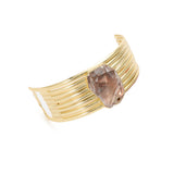 Gold Metal Choker With Swarovski Stone
