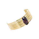 Gold Metal Choker With Swarovski Stone