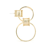 Gold Metal Chain Earrings