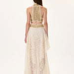 SS26-D-1016-38 raisa_vanessa maxi-dress-with-knitted-top-and-two-layered-lace-skirt-with-gold-metal-borderline