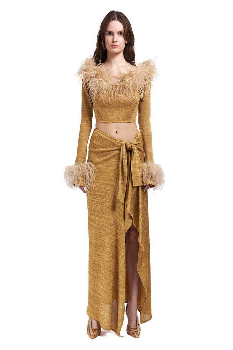 FW22-S-801-Gold-36 raisa_vanessa glittered-knit-midi-skirt-with-high-slit-and-bow-detail-1