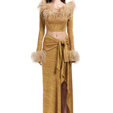 FW22-S-801-Gold-36 raisa_vanessa glittered-knit-midi-skirt-with-high-slit-and-bow-detail-1