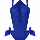 Pleated Halter Neck Swimsuit