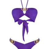 Bikini Set With Gold Buckles