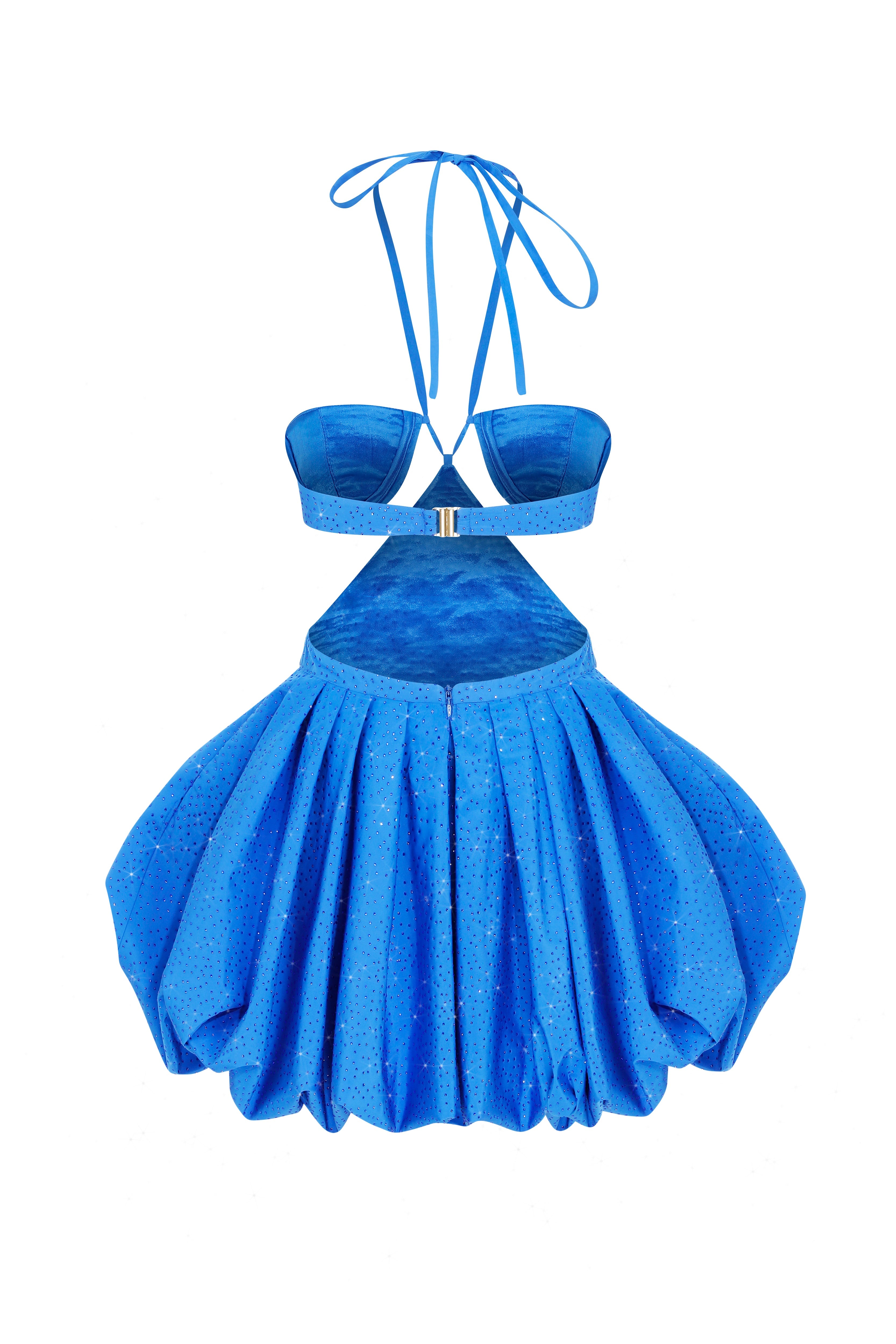 halter-neck-mini-baloon-faille-cutoutdress-with-crystal-embellishement raisa_vanessa halter-neck-mini-baloon-faille-cutoutdress-with-crystal-embellishement