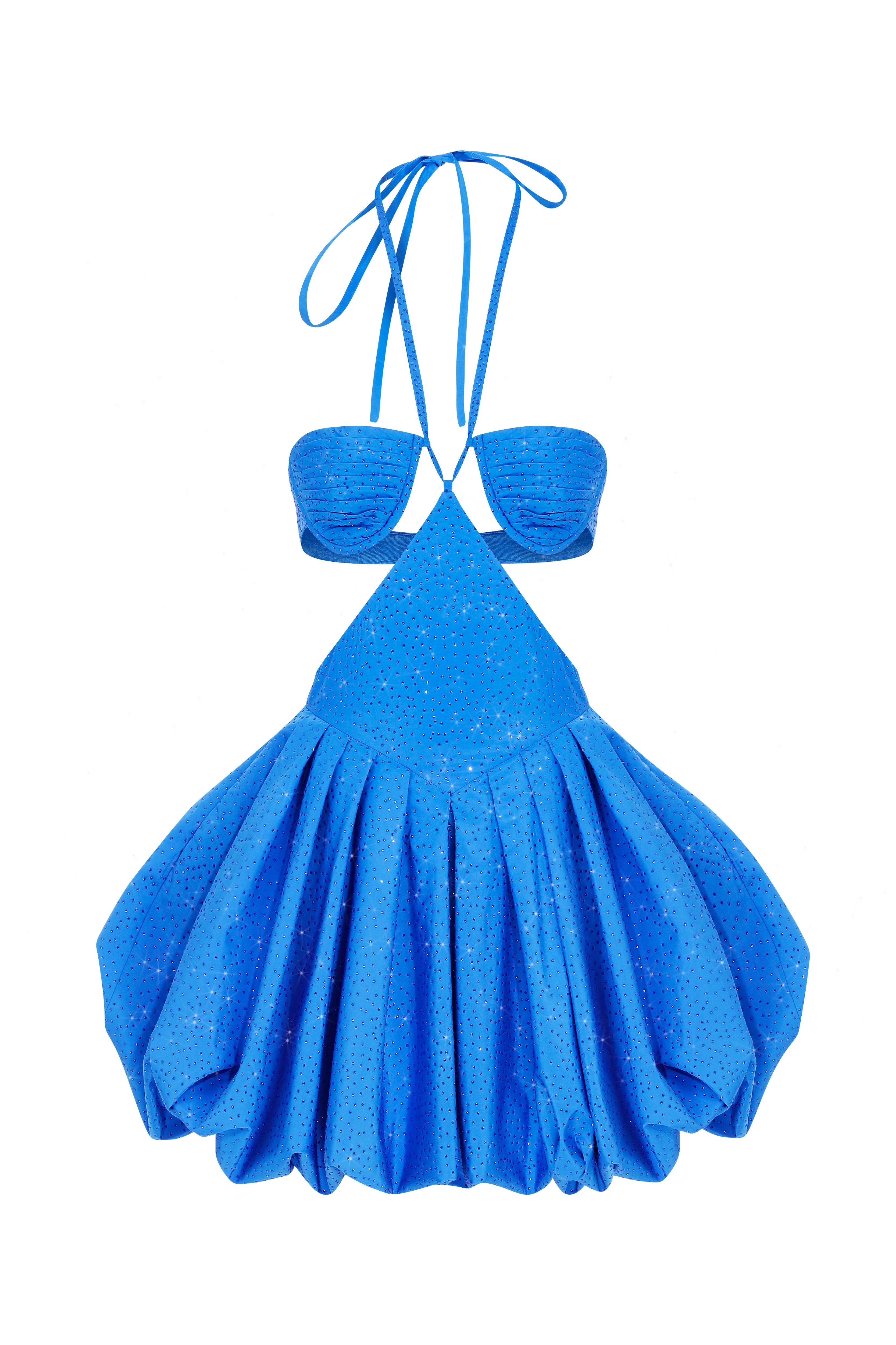 halter-neck-mini-baloon-faille-cutoutdress-with-crystal-embellishement raisa_vanessa halter-neck-mini-baloon-faille-cutoutdress-with-crystal-embellishement