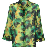 Patterned Chiffon Shirt