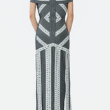 grey-and-white-lined-dress-with-tassel raisa_vanessa grey-and-white-lined-dress-with-tassel