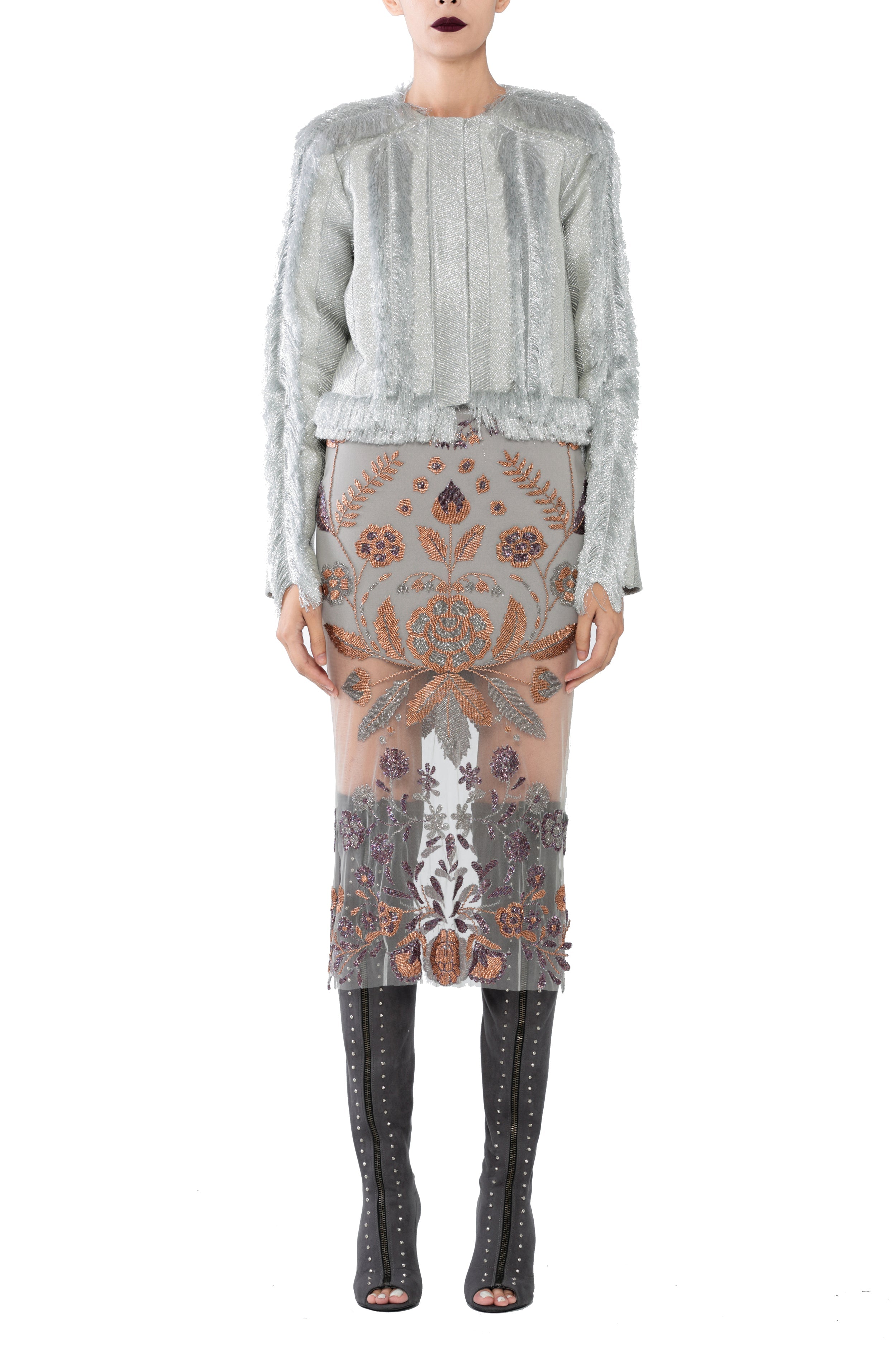 SS17SGTCE raisa_vanessa flower-pattern-embroidered-knee-lenght-skirt