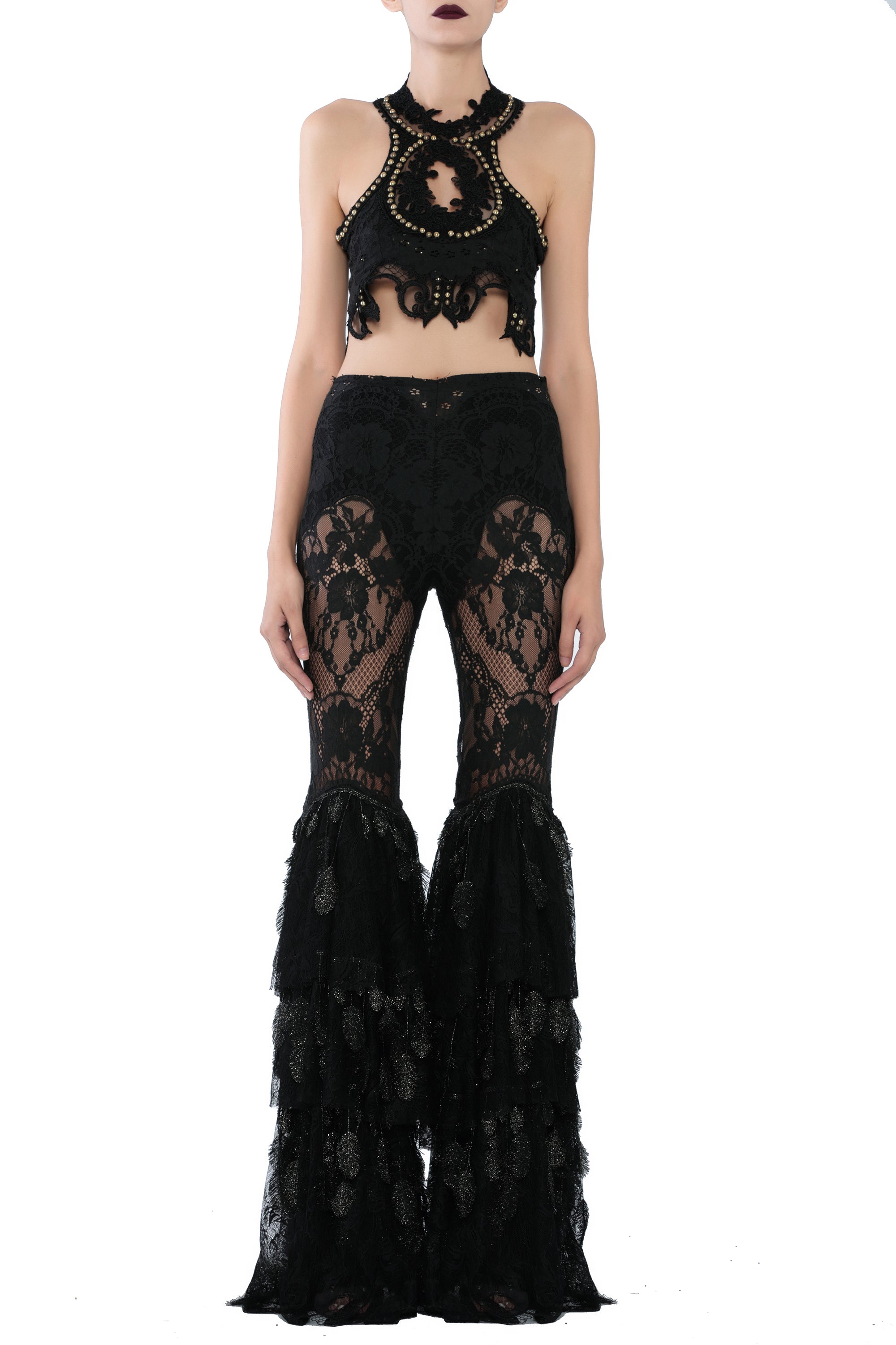 SS17PLBT36-Black-36 raisa_vanessa black-lace-pants-with-flare-legs