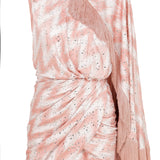 SS20-D-1038 raisa_vanessa pink-zigzag-patterned-wrapped-mini-dress