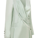 V-Neck Jacket with Crystal Details