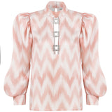 Pink Zigzag Blouse